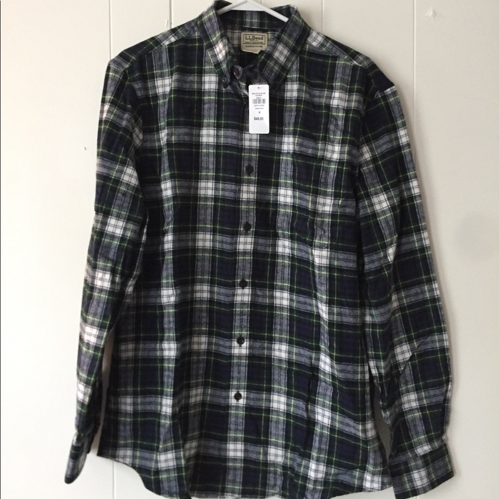 Men’s LL Bean Plaid Flannel